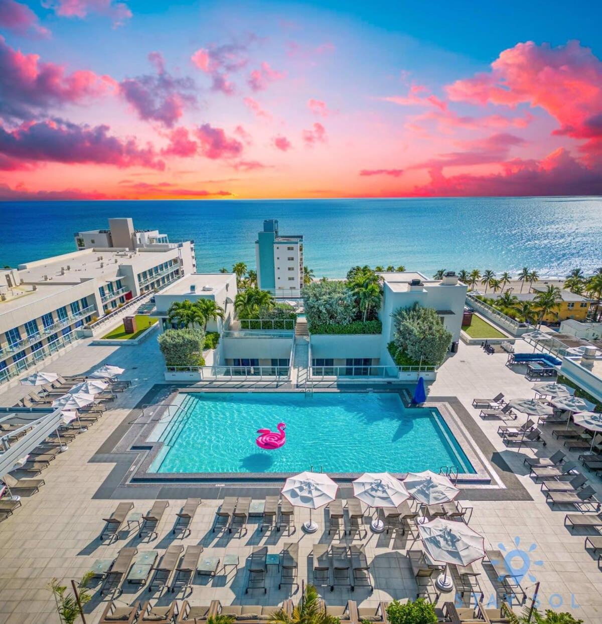 Rooftop Pool & Hot Tub - Gym - Hollywood Beach Luaran gambar