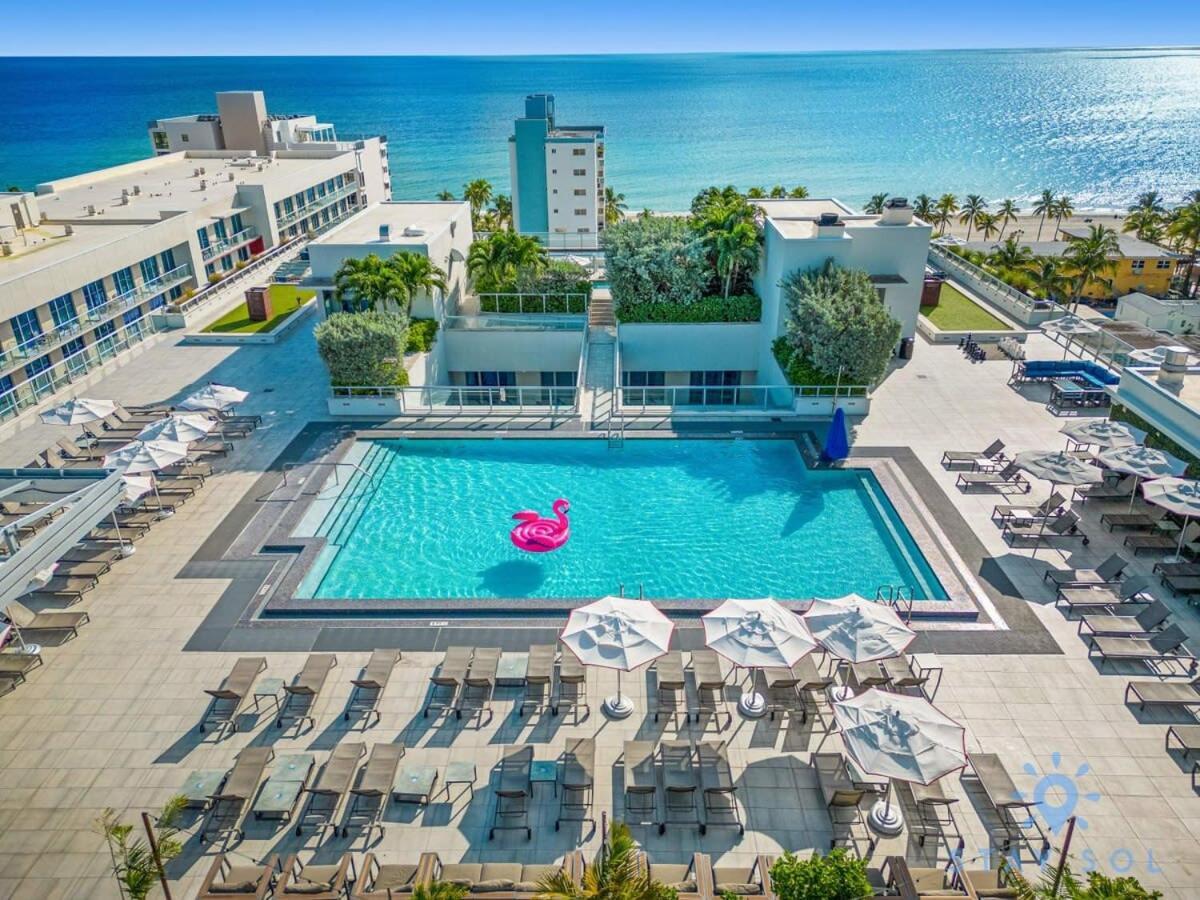 Rooftop Pool & Hot Tub - Gym - Hollywood Beach Luaran gambar