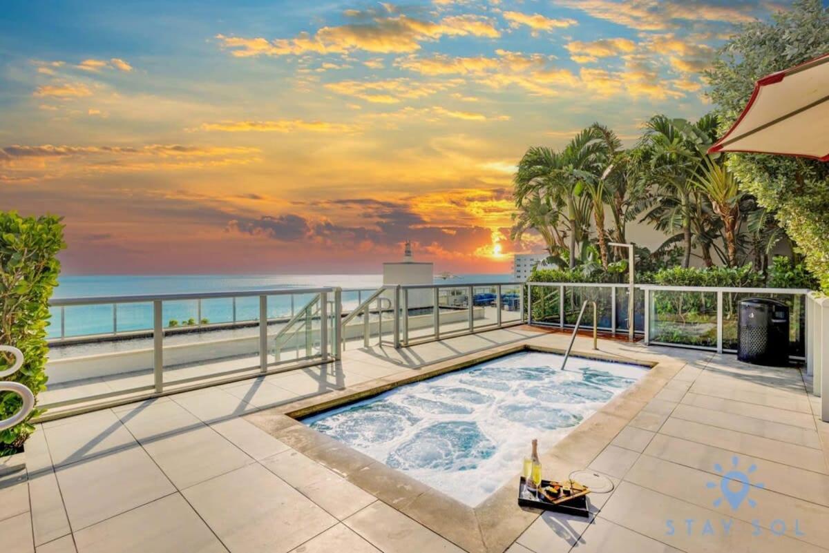 Rooftop Pool & Hot Tub - Gym - Hollywood Beach Luaran gambar