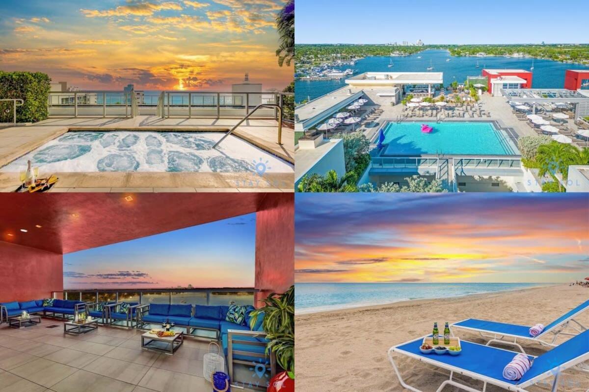 Rooftop Pool & Hot Tub - Gym - Hollywood Beach Luaran gambar